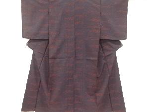 大正ロマン　霞取りに草花模様着物